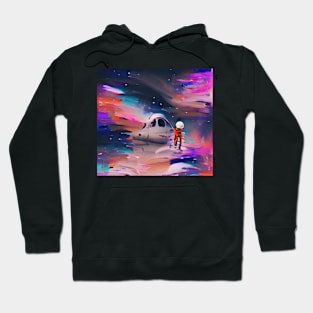 Astronaut Leaving Spacecraft Hoodie